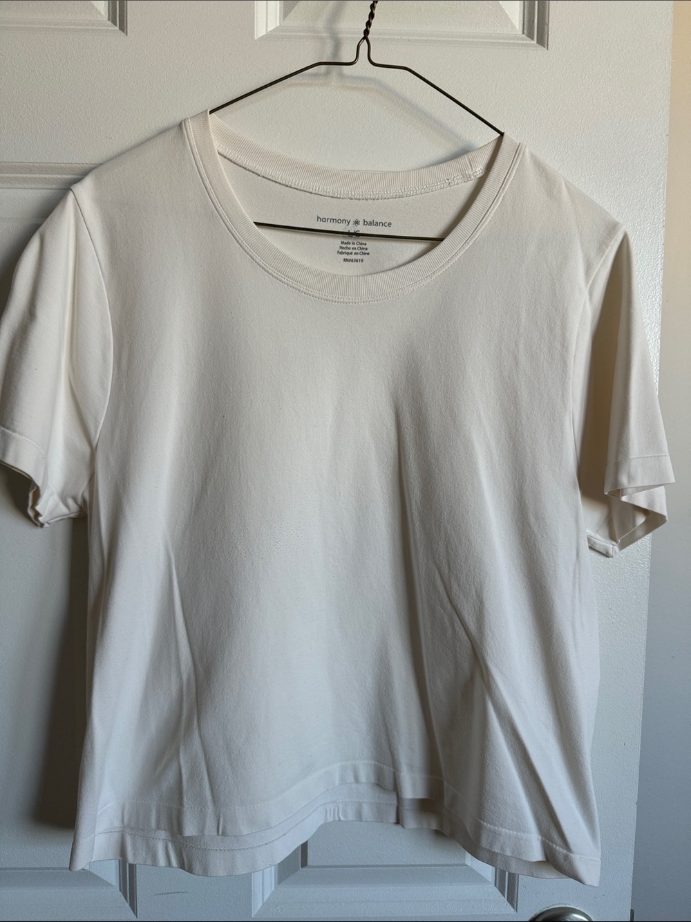 Harmony & Balance White Short Sleeve Tee